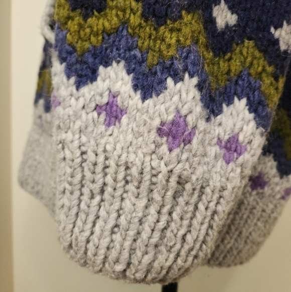 Vintage zipup alpaca sweater jacket - Picture 10 of 10